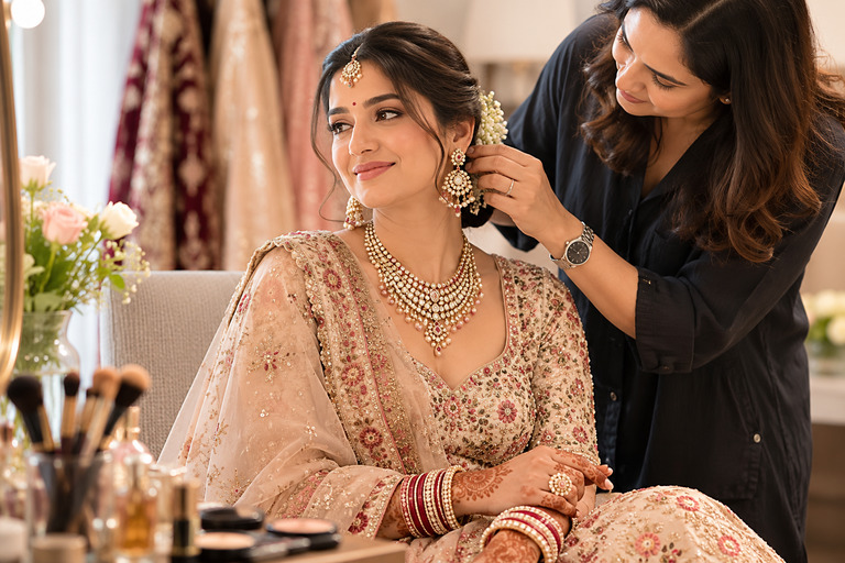 Bridal styling with personal character